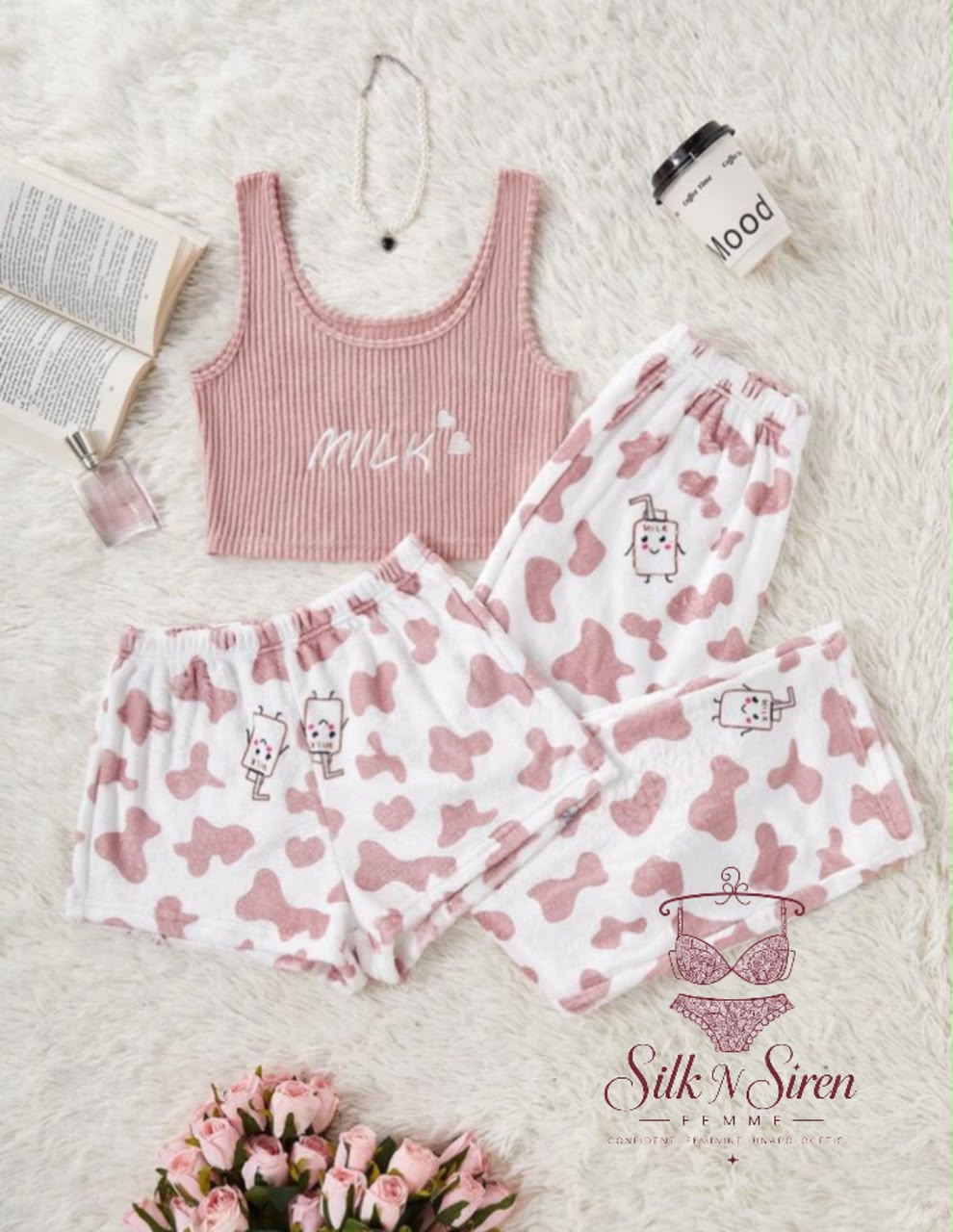 Silk N Siren Femme lace three-piece set